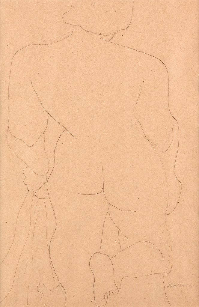 LOUISE NEVELSON Nude Study.
